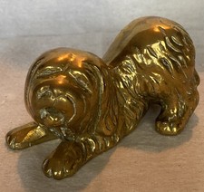 Vintage Brass Rough Collie Dog Statue/Ornament
