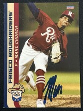 2023 Choice Signed Marc Church Rookie Frisco Roughriders Rangers Autographed
