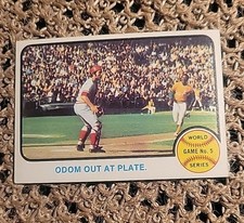 1973 Topps - 1972 World Series Johnny Bench, Blue Moon Odom #207