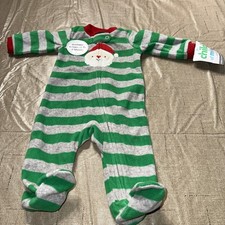 Child Of Mine By Carters Christmas Pajamas Footed Newborn NWT