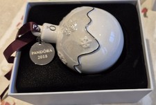 Pandora 2018 Christmas Pudding Bauble Tree Hanging Ornament Decoration NEW Boxed