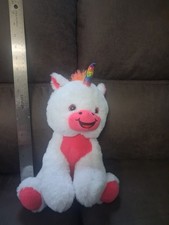 White With Pink Unicorn Plush