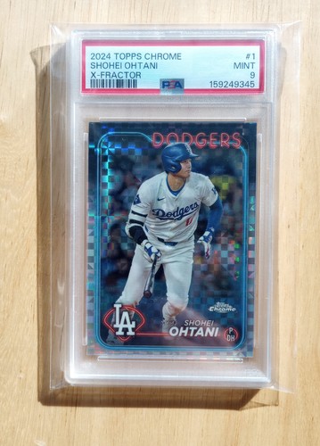 2024 Topps Chrome - Shohei Ohtani #1 X-Fractor PSA MINT 9