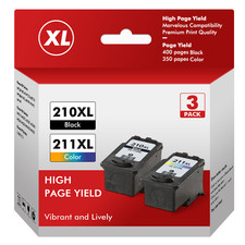 Ink Cartridges for Canon PG-210XL CL-211XL PIXMA MP250 MP280 MP495 MX410 Lot