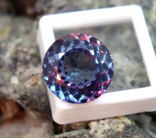 8.00 Ct Natural Russian Alexandrite Certified Round Cut Color Change Gemstone