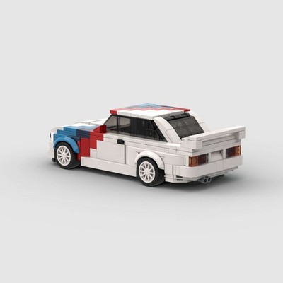   355PCS MOC LEGO BMW E30 M3 Sports Car Building Blocks Speed Champions  