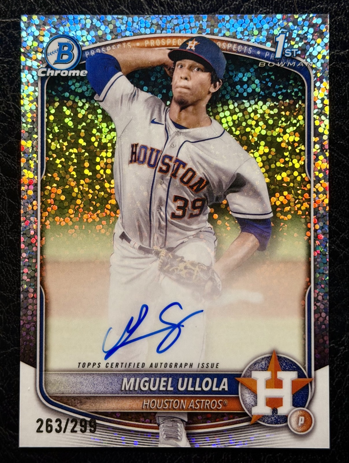 2025 Bowman Chrome - Prospect Autographs Miguel Ullola Sparkle /299 #CPA-MU