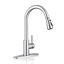 Sink Faucet, Pull Down Kitchen Faucet with Sprayer Low Lead Commercial Modern...
