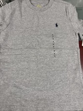 Image of Ralph Lauren Boys Grey Polo T-Shirt Age 6