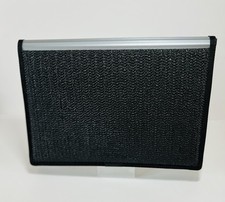 5 Pocket Expanding File Folder with Textured Cover, Black and Grey Poly