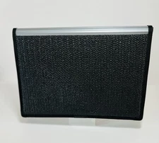 5 Pocket Expanding File Folder with Textured Cover, Black and Grey Poly