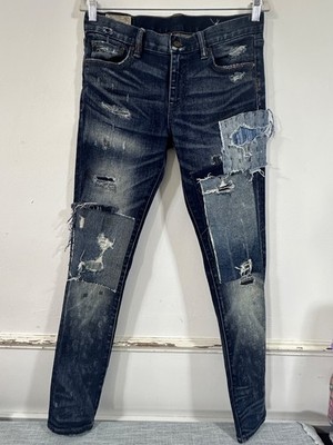 Ralph Lauren Tompkins Skinny Patchwork Damen Jeans Größe 10 W30 L31 (3910)