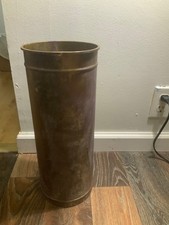 Vintage Old brass tall Slender Umbrella Stand 16    tall