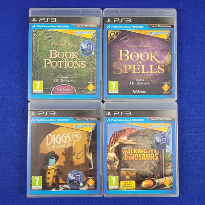 #ad ps3 WONDERBOOK Games Potions Spells Diggs Dinosaurs REGION FREE Make Selection $26.99