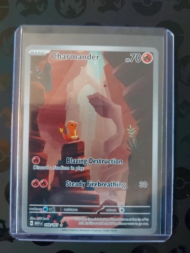 Pokémon TCG Charmander S&V-151 Illustration Rare Card Ace 10 Gem Mint