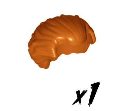 1x LEGO 21269   Figurteil Haare Hair   dunkel orange   dark orange