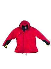 Vintage Marlboro Country Store Puffer Jacket Parka Red Mens L Duck Down 90s Ski