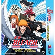 Bleach Complete (Vol.1-366 END + 4 Movies + 2SP) English Dub & Subs Anime DVD