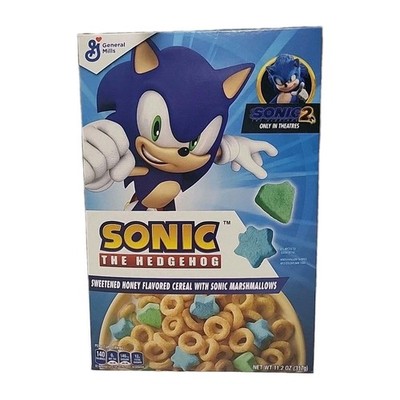 Sonic The Hedgehog Cereal General Mills Sonic 2 Movie Promo Sealed 