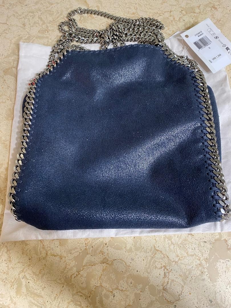 Stella McCartney NWT Mini Falabella Top Handle Bag (ORIG. $1350) NAVY image 8