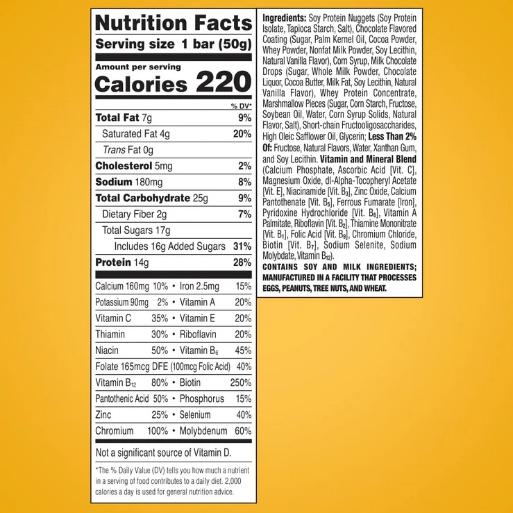 DISCONTINUED!  (12) zone perfect zoneperfect Fudge Graham Bars 13g Protein - Image 4 of 4