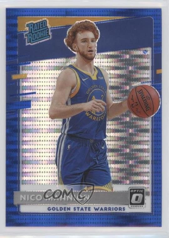 2020 Panini Donruss Optic Rated Rookie Blue Pulsar Prizm Nico Mannion #190 0s1o