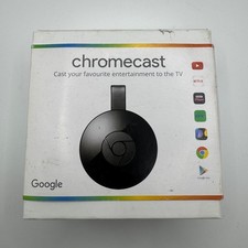 New Google Chromecast 2nd Gen HDMI TV Dual Band Streaming Device 1080P HD Cables