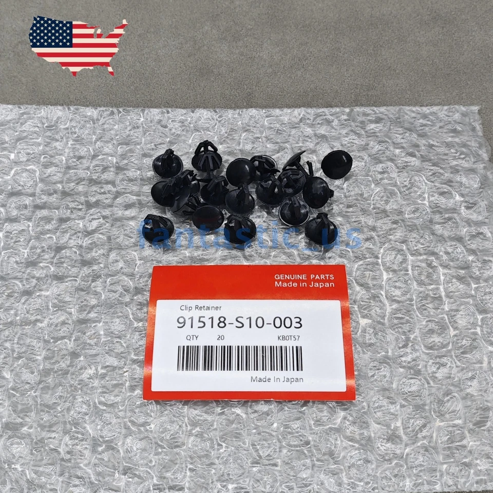 OEM 20x Hood Seal Retaining Clip Retainer For Honda Accord Acura 91518-S10-003 Foto 3 de 4