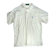 Vintage Golf Polo Shirt Men's Large Cream Grand Slam Munsingwear Penguin Shirt