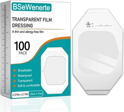 100pcs Transparent Film Dressing Adhesive Waterproof Adhesive Clear Bandages