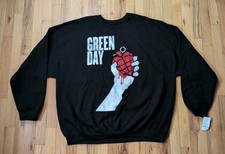 Green Day American Idiot Sweatshirt Black Official Band XXL New With Tags