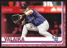 Pat Valaika Colorado Rockies 2019 Topps Pink #621 SN /50