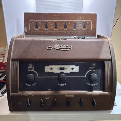 VINTAGE MAICO AUDIOMETER ART DECO HEARING TESTER UNTESTED PARTS OR REPAIR