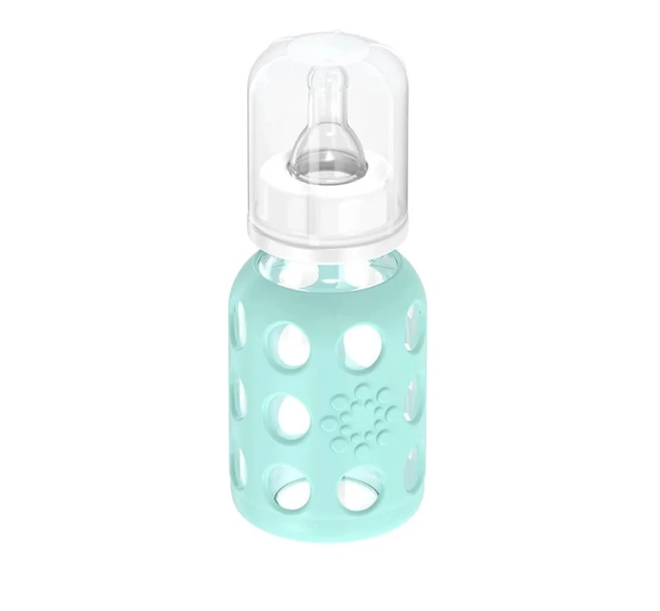 Детская бутылочка из боросиликатного стекла Lifefactory 3 штуки 4 унции лаванда мятная дыня - Изображение 3 из 4