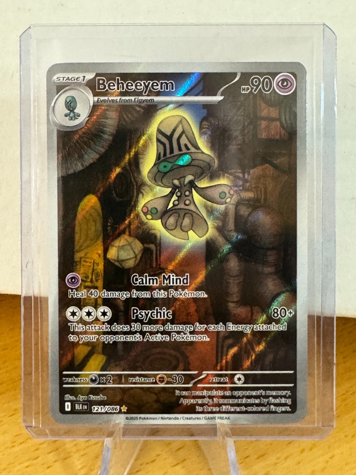 Pokémon TCG Beheeyem Black Bolt 121/086 SV Sv: Black Bolt NM