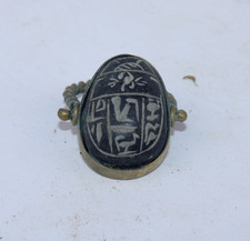 RARE RING ANCIENT EGYPTIAN PHARAONIC ANTIQUE SCARAB RING EGYCOM (3B)