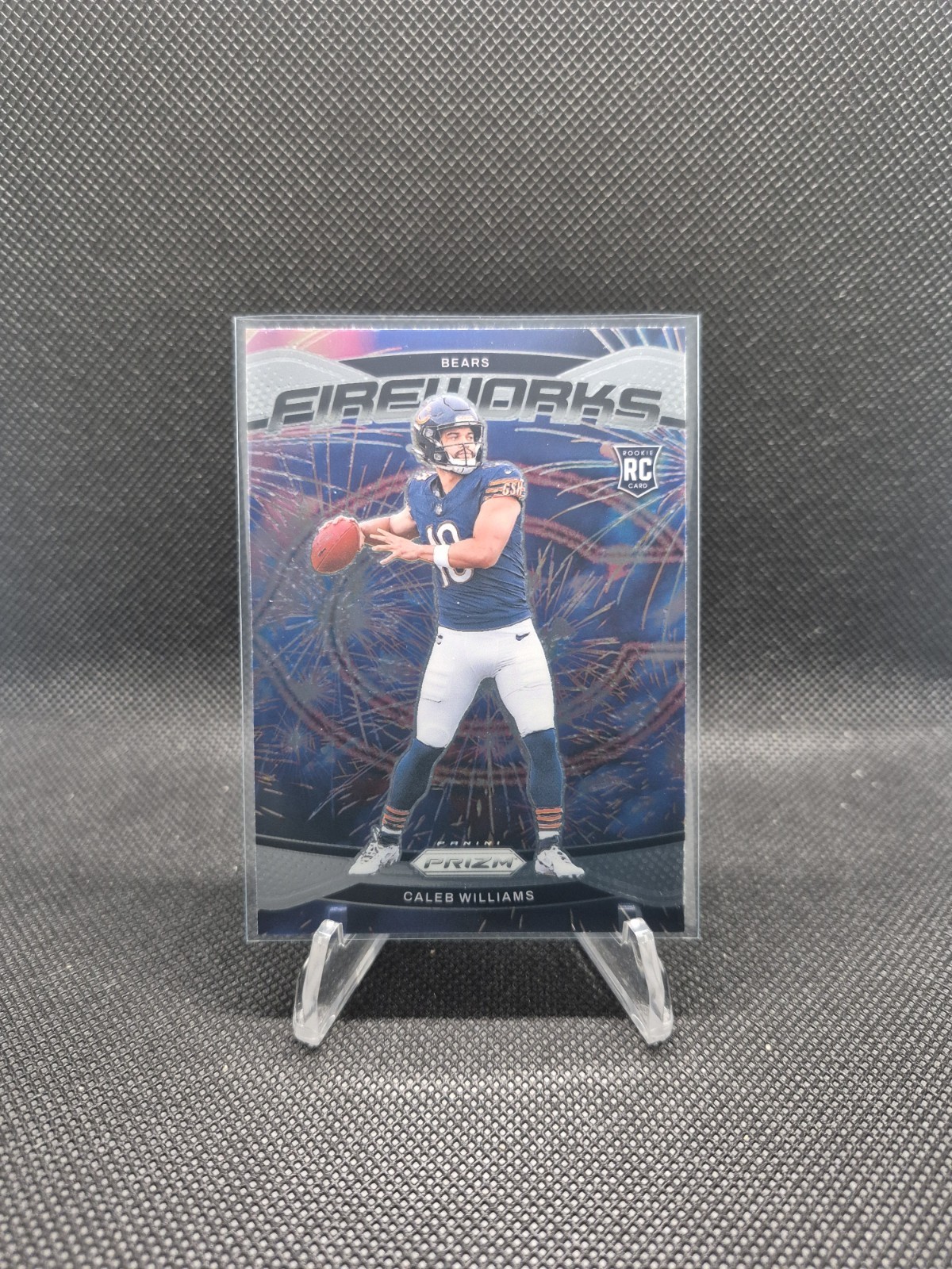 2024 Prizm Caleb Williams Base Fireworks Imsert Rookie RC Bears!