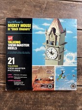 Talking View Master Reels - Walt Disney Mickey Mouse Clock Cleaners - Box Set