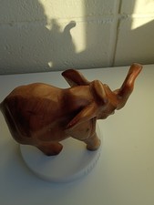 Vintage Wooden Elephant 5 Tall x & Wide - Ver...