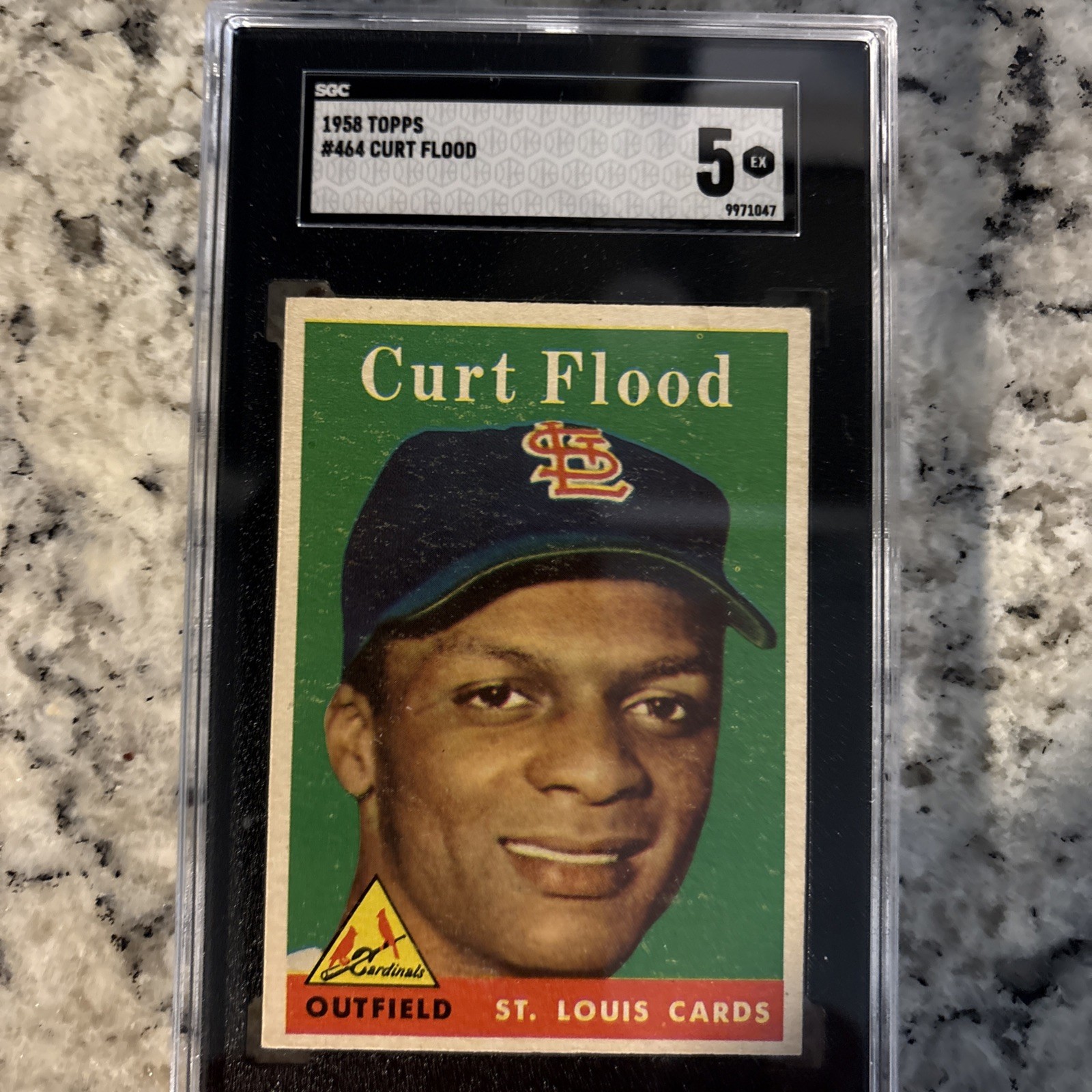 1958 Topps - Curt Flood #464 (RC) - SGC 5