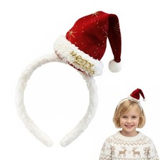 ForBaysy 2PCS Christmas Headbands For Women and Girls Santa Xmas Hat Reindeer...