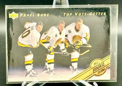 92 93 UPPER DECK ALL ROOKIE TEAM PAVEL BURE SP2 Damaged Lower Right