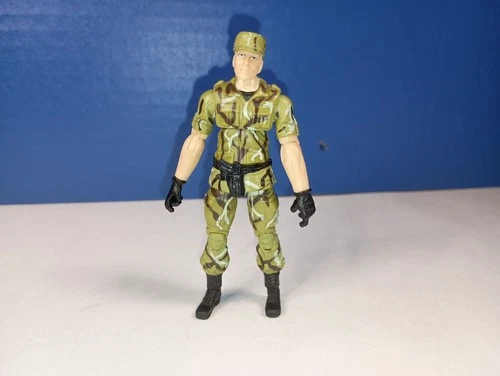 2009 Hasbro GI Joe Action 3.75" Figure Attack on the Pit Trooper Green Shirt