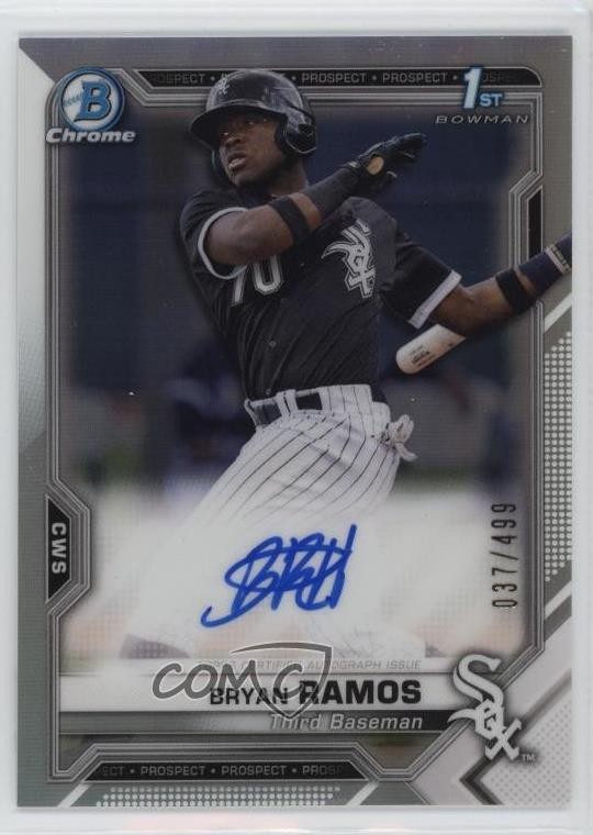 2021 Bowman Chrome Prospect Auto Refractor /499 Bryan Ramos #CPA-BR Auto 12i0