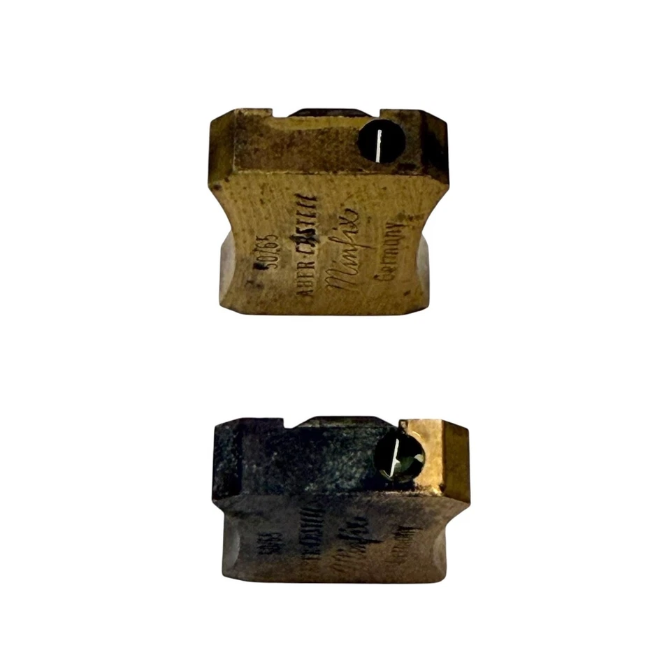 Faber Castell Minfix Lead Sharpener 50/65 Lot of 2 - VTG Brass Drafting Germany - Image 4 of 4