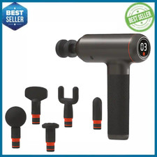 Sharper Image Powerboost Deep Tissue Percussion Massager Black Gun Handheld New