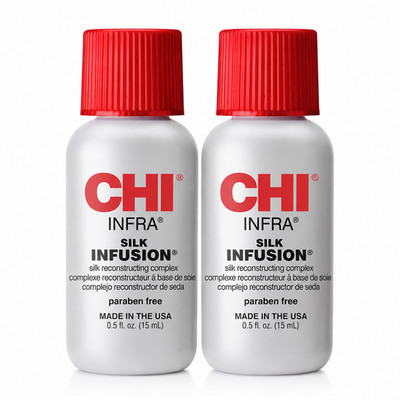 Chi Infra Silk Infusion Reconstructing Compels  -0.5 Fl Oz (2Pack)