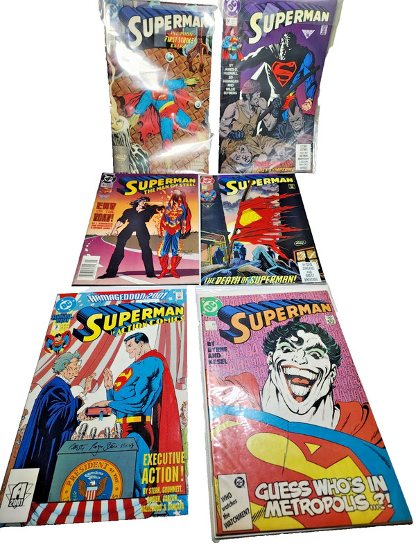 D C Comics SUPERMAN Lot 6 Books 1987 - 1995