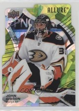 2021-22 Upper Deck Allure Green Rainbow Die-Cut 49/99 John Gibson #20 4et