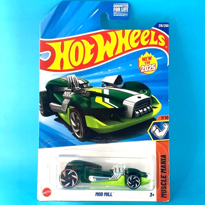 HOT WHEELS 2025 MOD MILL DARK GREEN 218/250 JBC15 MUSCLE MANIA NEW